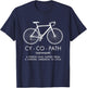 Cycling Apparel Cyco Biker Bicycle Cyclist Gifts Humor Gifts T-Shirt - T-Shirt | Navy