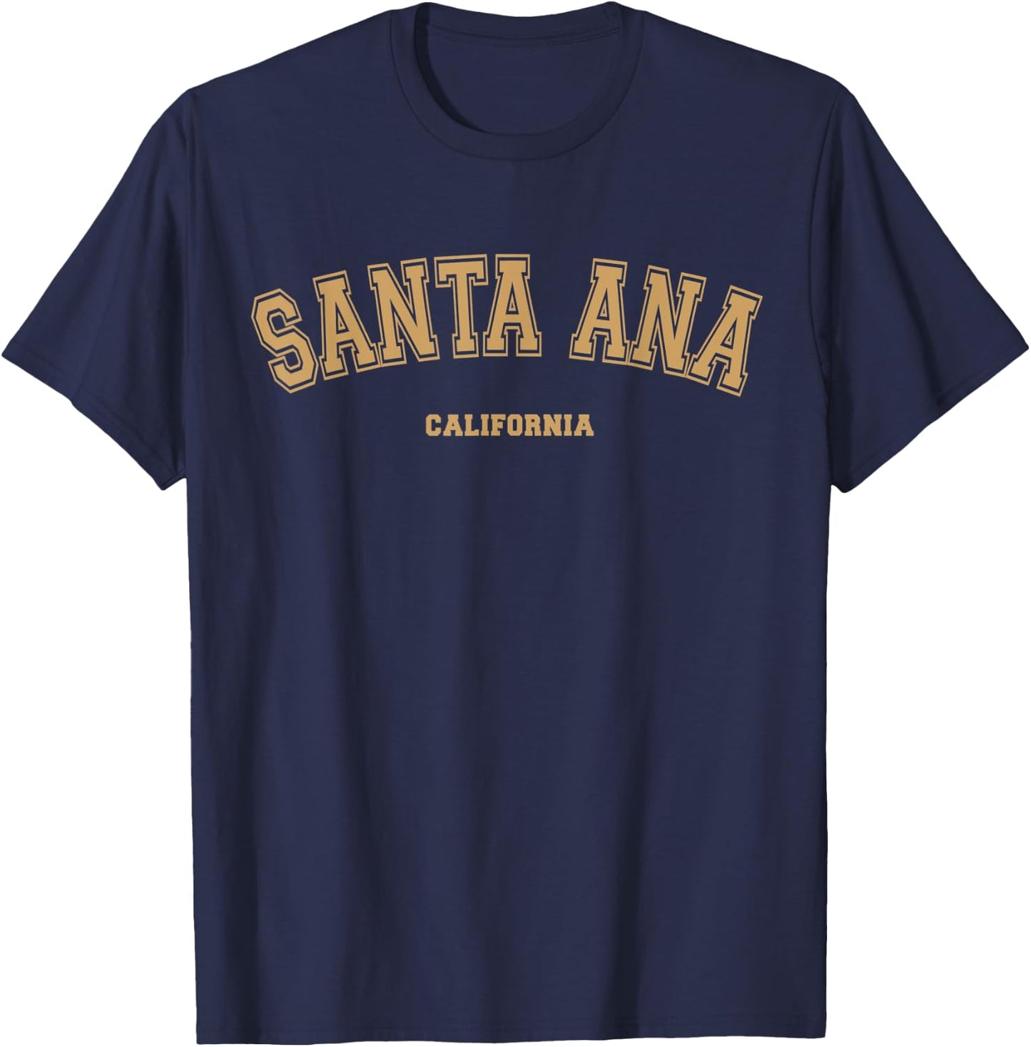 Santa Ana Sports College Style on Santa Ana T-Shirt - T-Shirt | Navy