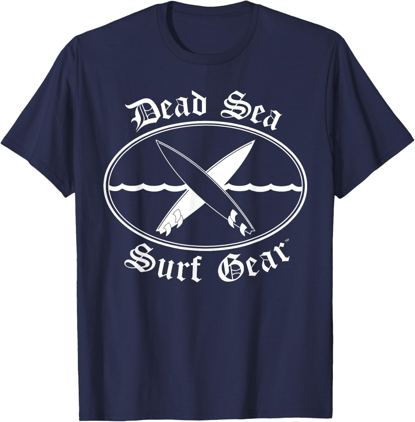 Dead Sea Surf Gear -- Christian Surfing T-Shirt - T-Shirt | Navy