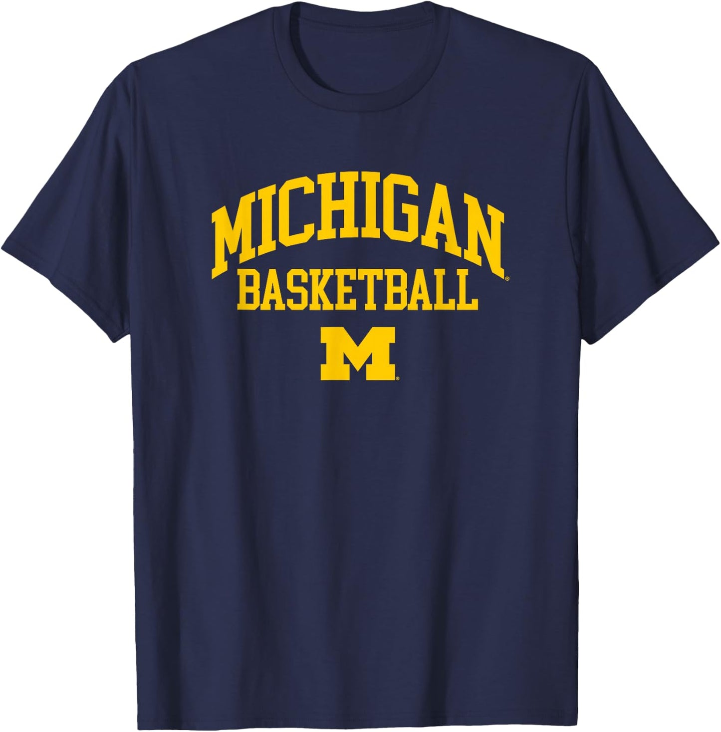 University of Michigan Wolverines Basketball T-Shirt - T-Shirt | Navy