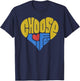 Pro-Life Anti-Abortion Shirt - Choose Life - Heart T-Shirt - T-Shirt | Navy