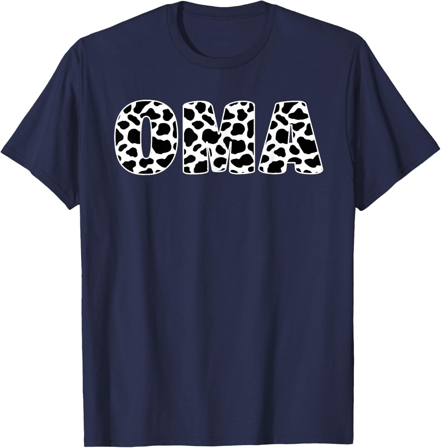 Cow Oma Birthday Family Matching Mothers Day Farm T-Shirt - T-Shirt | Navy