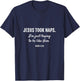 Jesus Took Naps Mark 4:38 Christian Funny Faith T-Shirt - T-Shirt | Navy