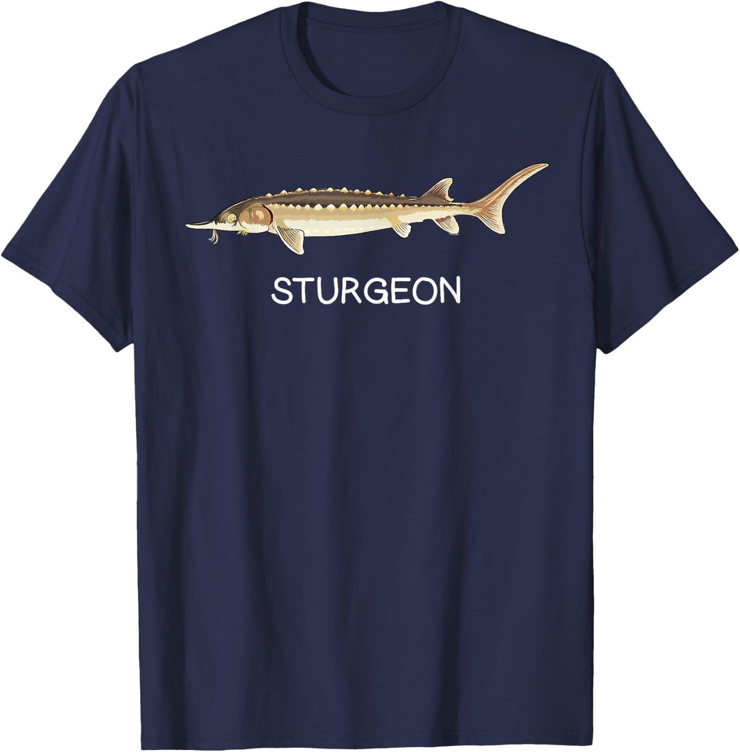 Sturgeon Freshwater Game Fish T-Shirt - T-Shirt | Navy