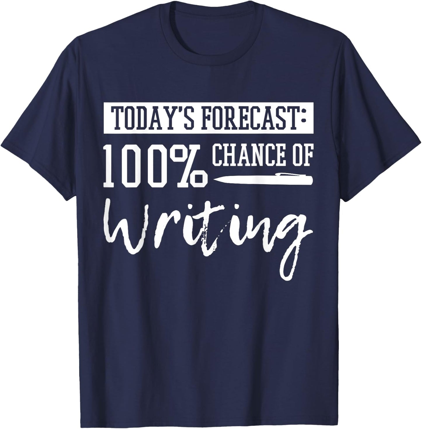 Author Journalist Teacher Writing Content Creator Gift T-Shirt - T-Shirt | Navy