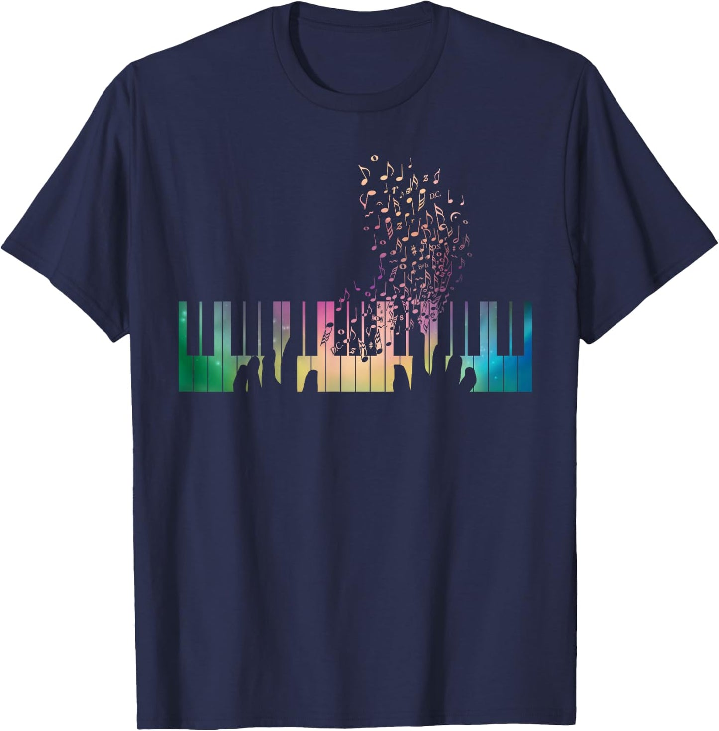 Piano Keyboard Piano Present Men Women Kids T-Shirt - T-Shirt | Navy