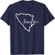 Patriotic Bosnia Flag Bosnia And Herzegovina City Sarajevo T-Shirt - T-Shirt | Navy