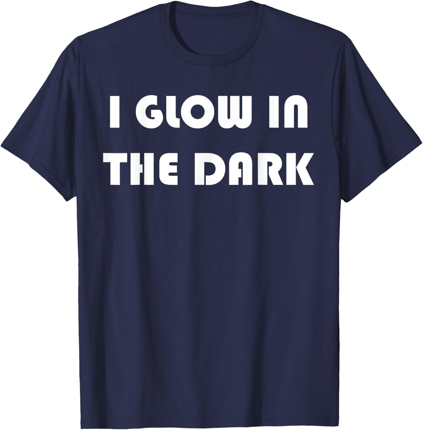 Lustiges I Glow In The Dark T-Shirt - T-Shirt | Navy