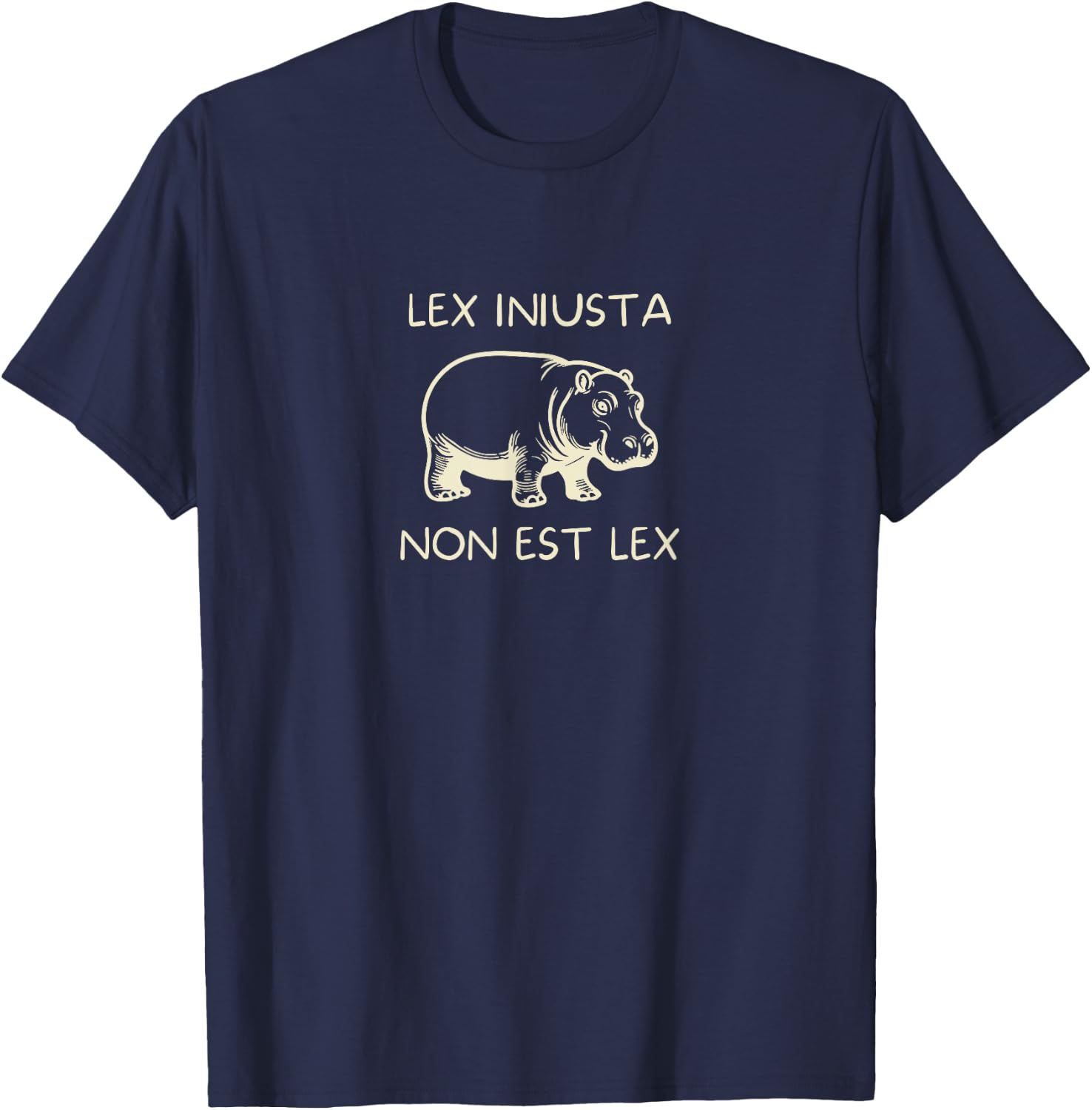 "St. Augustine Hippo Quote Design T-Shirt - T-Shirt | Navy