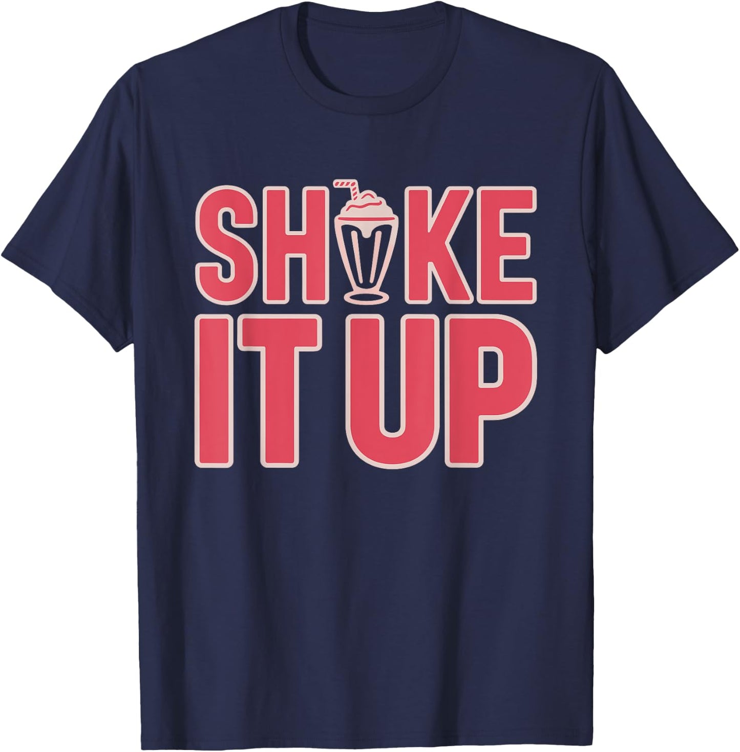 Retro Fast Food Nostalgia Vintage Diner Fries Shakes Burgers T-Shirt - T-Shirt | Navy