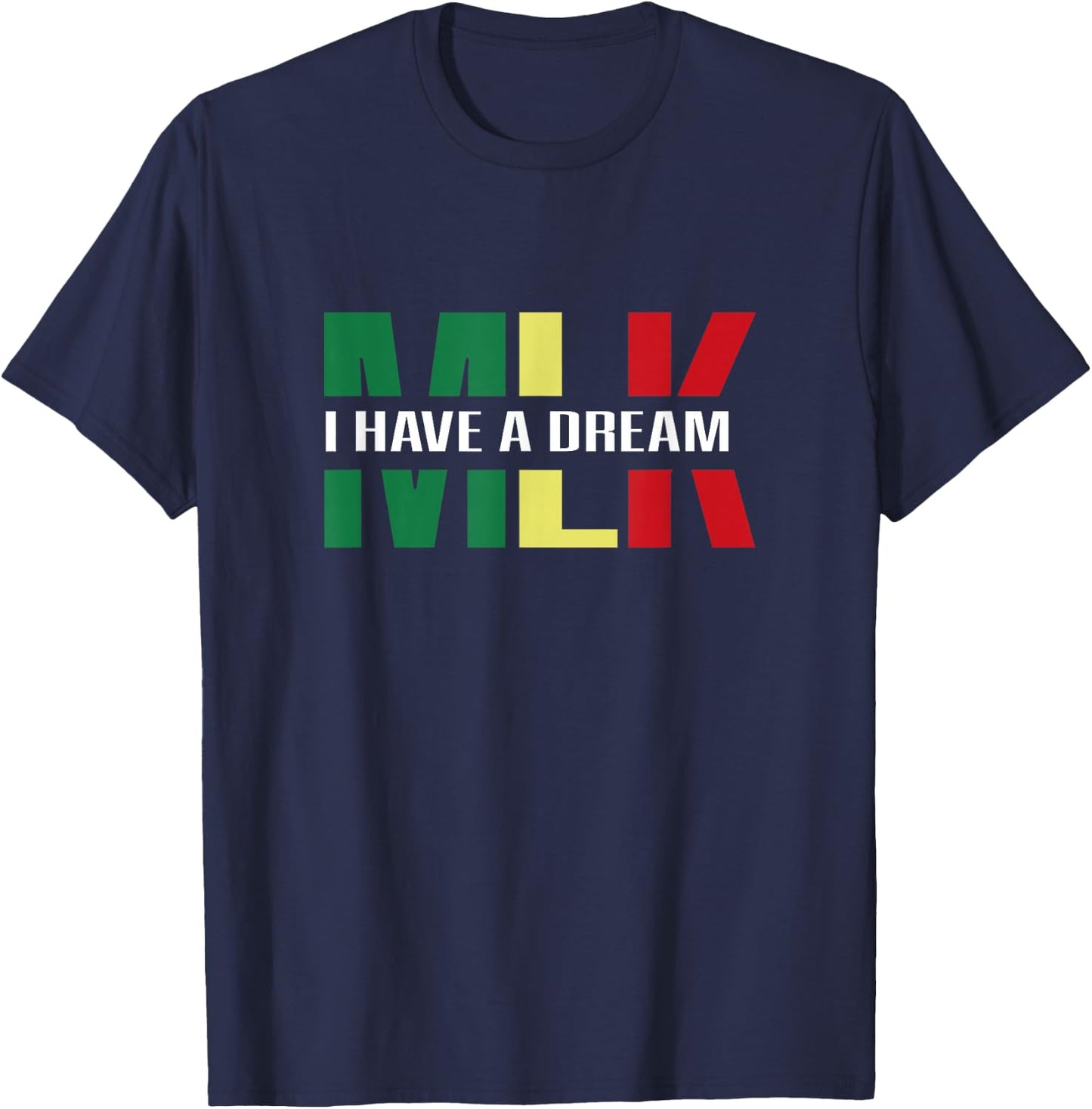 Black History Month Retro Martin Have Dream Luther King Day T-Shirt - T-Shirt | Navy