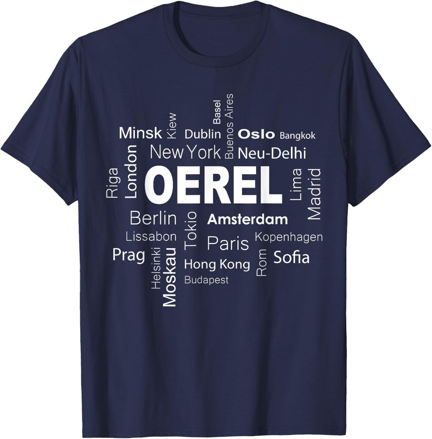 Oerel - New York - Berlin - Oerel meine Hauptstadt T-Shirt - T-Shirt | Navy