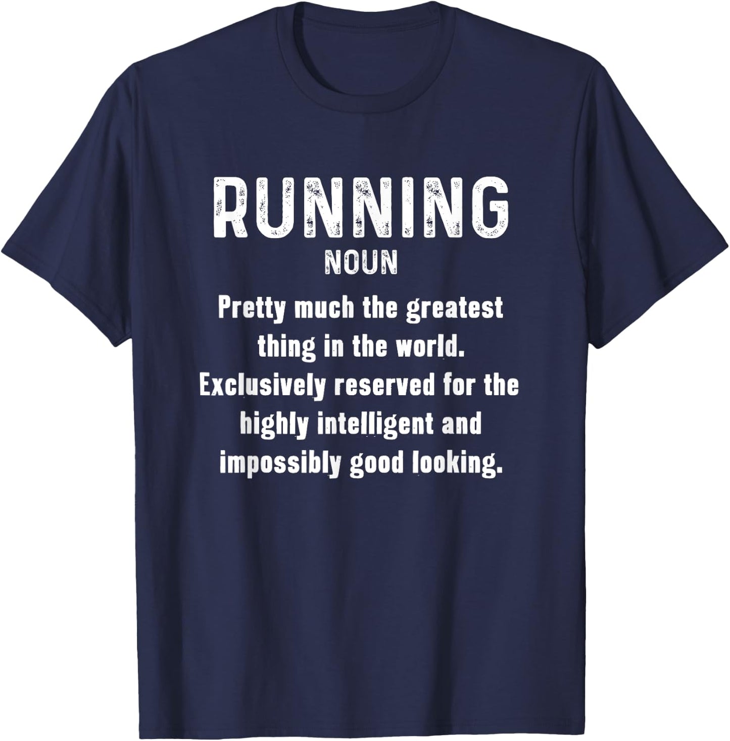 Running Funny Definition Funny 5k Marathon Runner T-Shirt - T-Shirt | Navy
