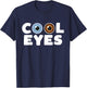 Different Gray and Brown Eyes: An Heterochromia T-Shirt - T-Shirt | Navy