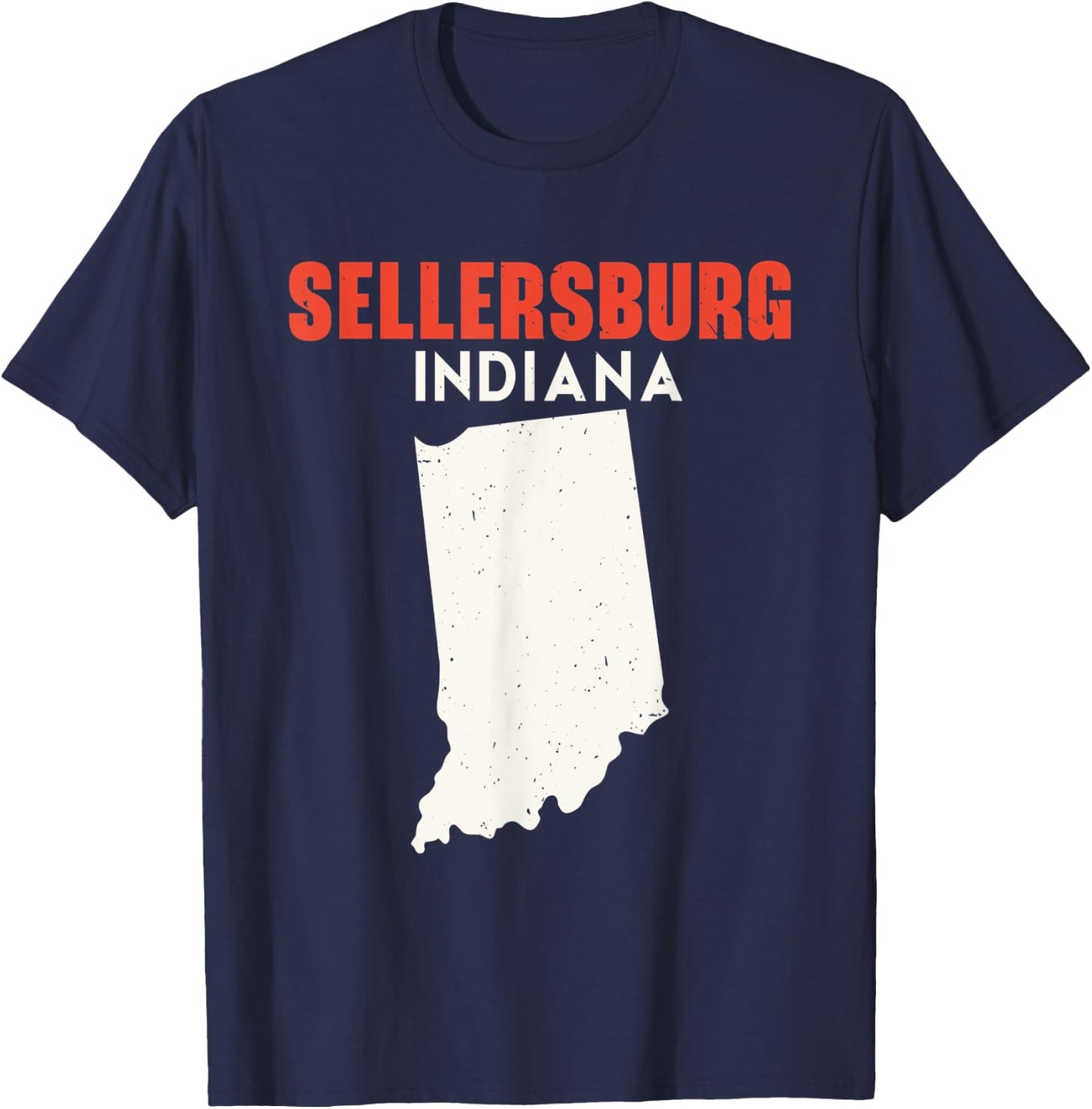 Sellersburg Indiana USA State America Travel Indianan T-Shirt - T-Shirt | Navy