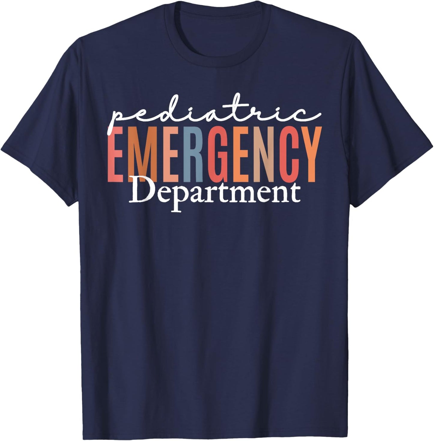 Pediatric Emergency Department Emergency Room Nurse T-Shirt - T-Shirt | Navy