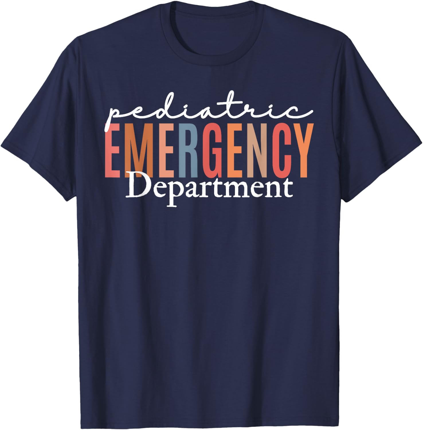 Pediatric Emergency Department Emergency Room Nurse T-Shirt - T-Shirt | Navy