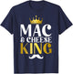 Mac and Cheese King T-Shirt - T-Shirt | Navy