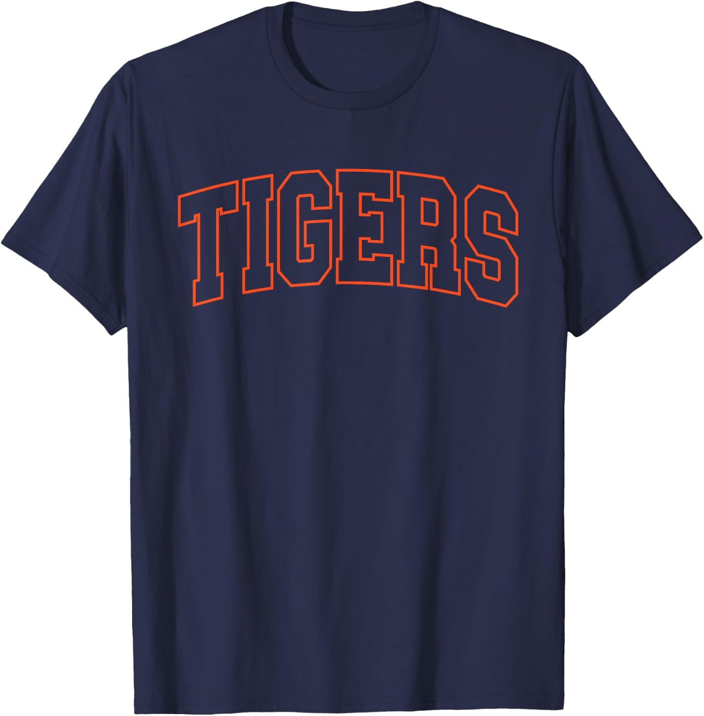 Vintage Tigers School Sports Name Retro Women Kids T-Shirt - T-Shirt | Navy