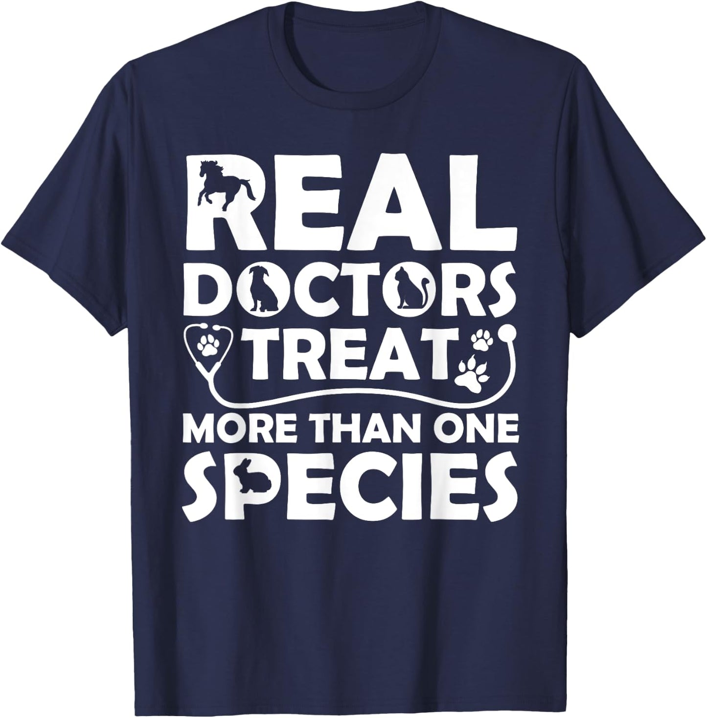 Cool Veterinarian Design Women Veterinary Pet Doctor T-Shirt - T-Shirt | Navy