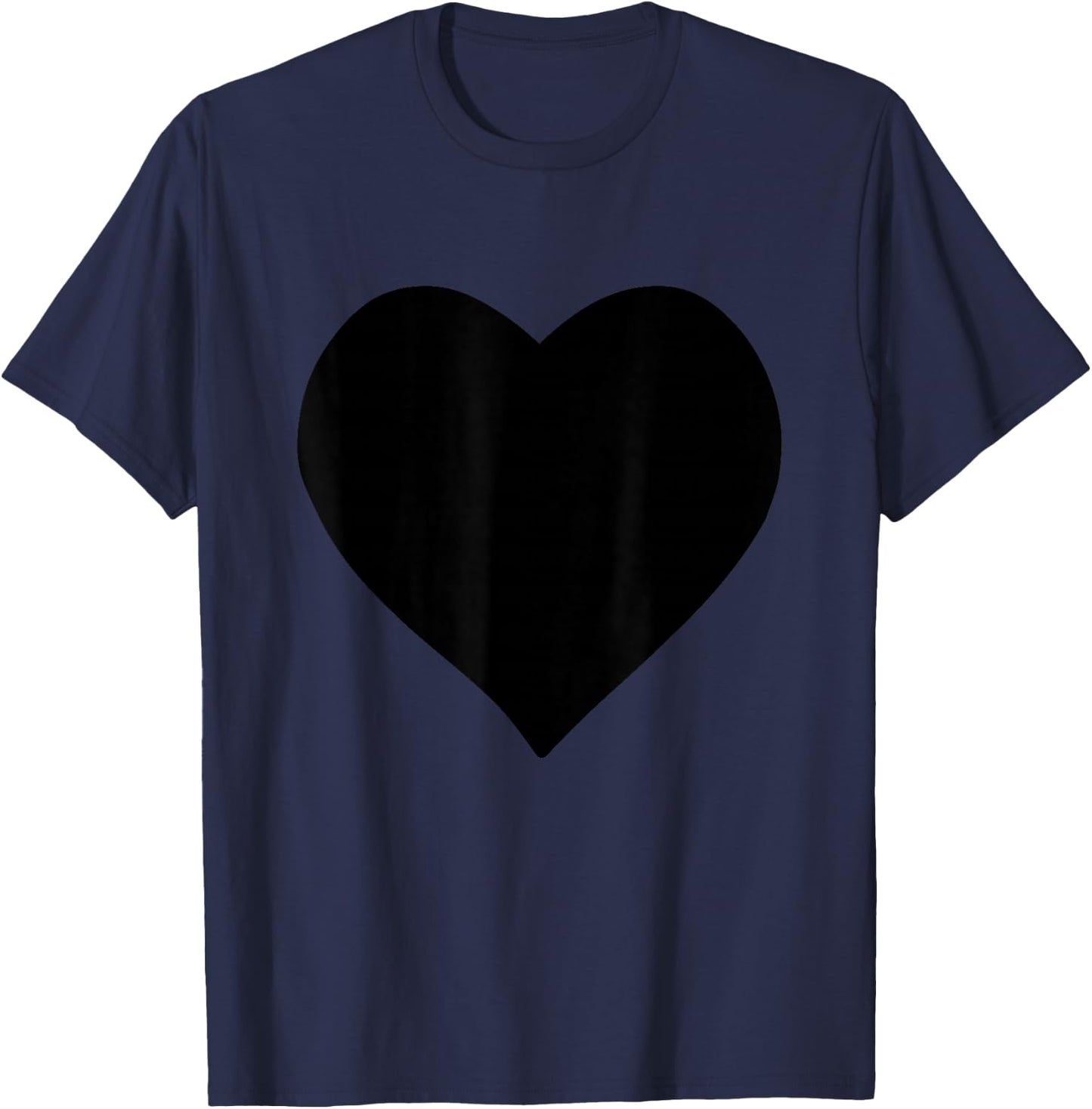Big Black Heart T-Shirt - T-Shirt | Navy