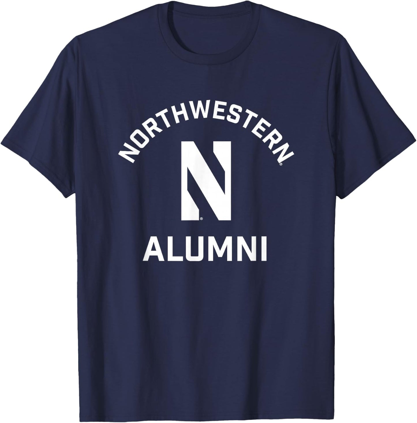 Northwestern University Wildcats Arched Alumni T-Shirt - T-Shirt | Navy