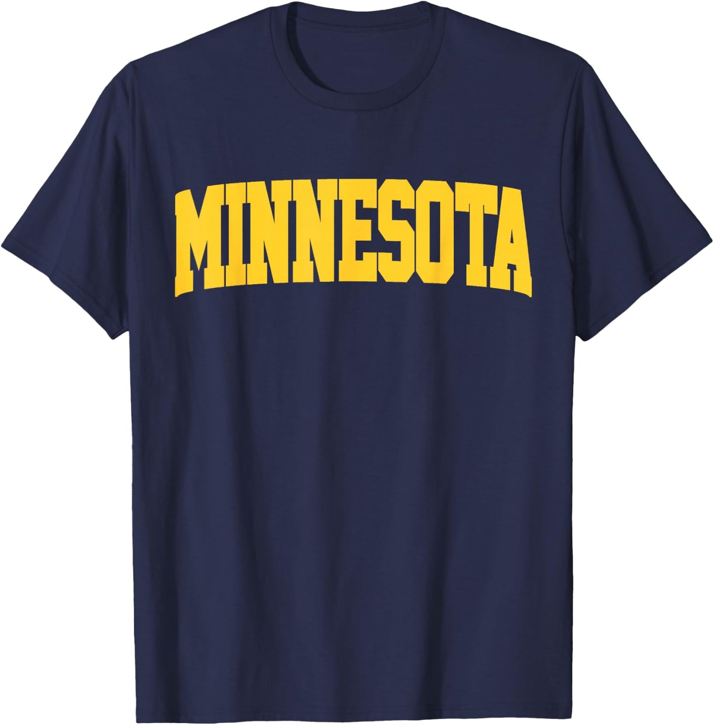 Retro Minnesota Vintage Minnesota Maroon Gold Throwback T-Shirt - T-Shirt | Navy