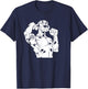 Dog Breed Biceps Tattoo - Four-Legged Dog Dalmatian , black, S T-Shirt - T-Shirt | Navy
