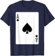 Ace of Spades Playing Card Halloween Costume T-Shirt - T-Shirt | Navy