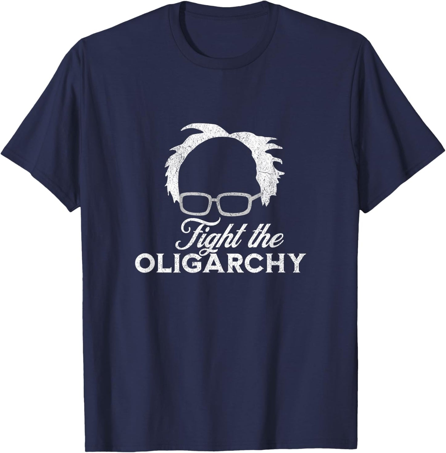 Bernie AOC 2028 Bernie Sanders Alexandria Cortez President T-Shirt - T-Shirt | Navy