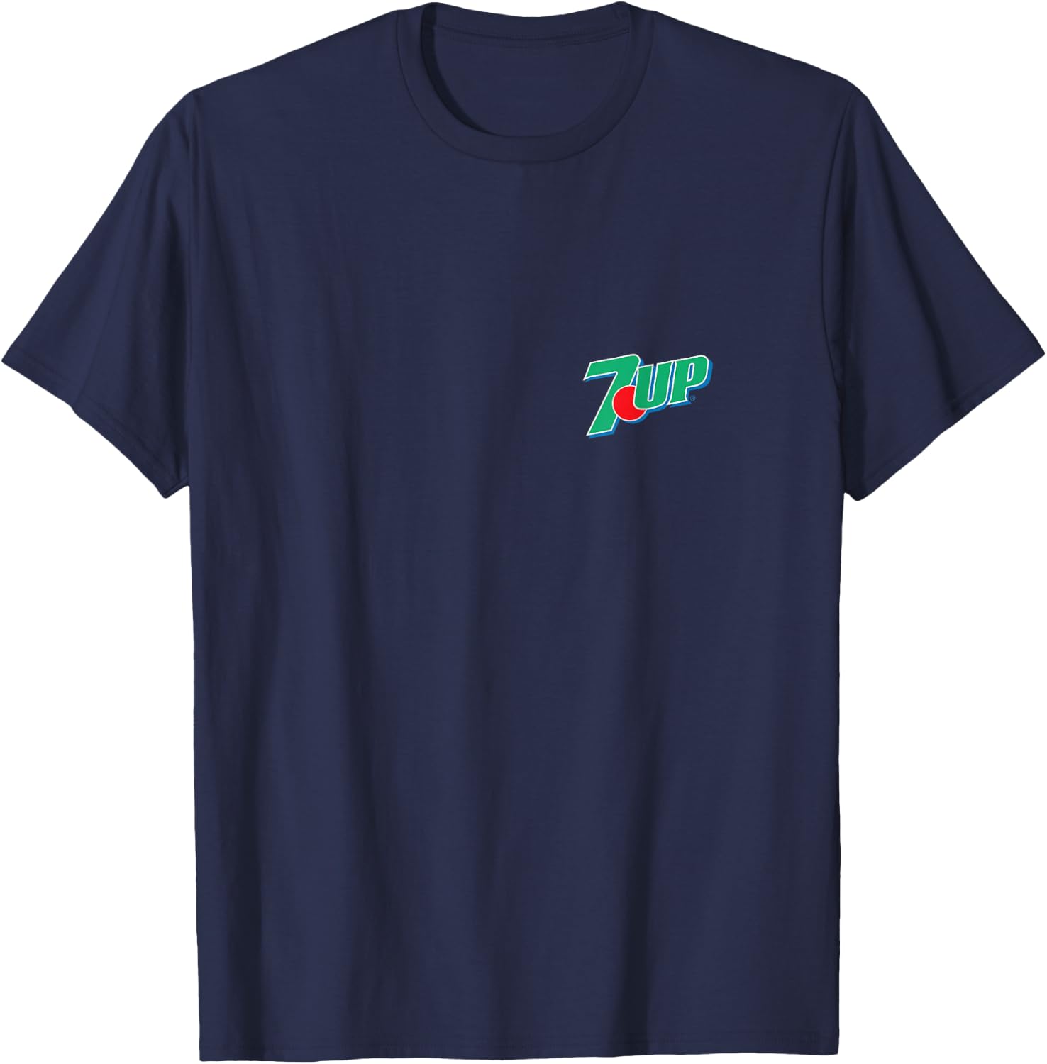 7UP PAPL1896 Drink Classic Logo Racing Graphic Apparel T-Shirt - T-Shirt | Navy