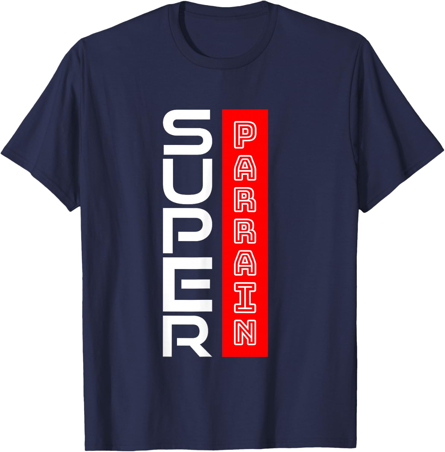 Godfather Gift Super Godfather Humour Birthday Christmas Funny T-Shirt - T-Shirt | Navy
