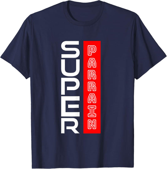 Godfather Gift Super Godfather Humour Birthday Christmas Funny T-Shirt - T-Shirt | Navy
