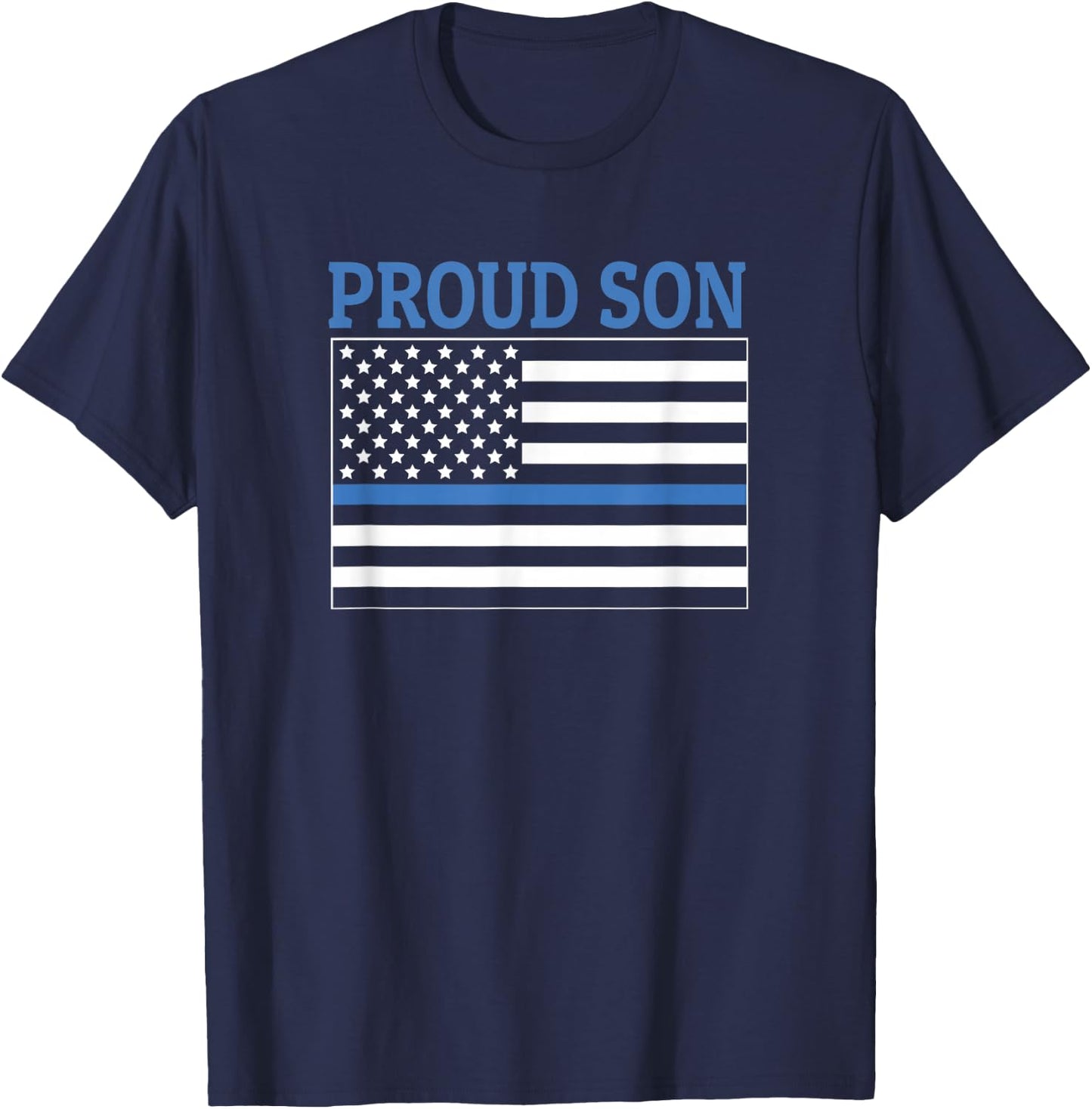 Police Officer Son - Proud Son T-Shirt - T-Shirt | Navy