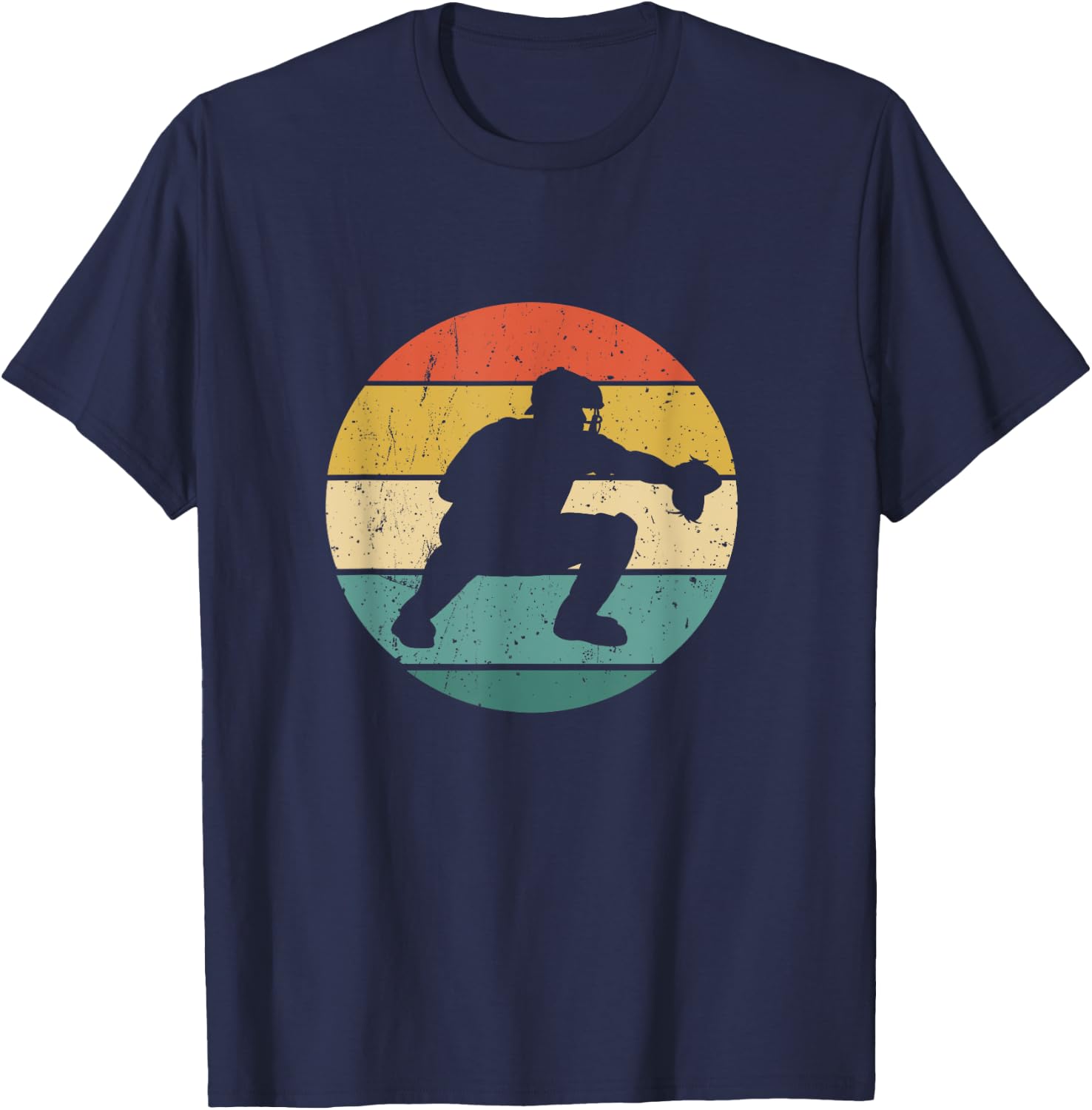 Vintage Baseball Catchers Gear Gift T-Shirt - T-Shirt | Navy