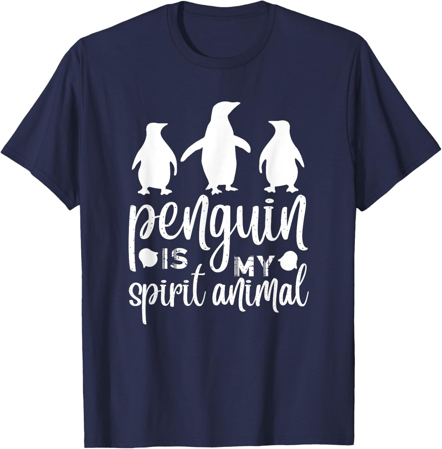 Funny Penguin Lover Men Women Kids Boys Girls Animal Penguin T-Shirt - T-Shirt | Navy