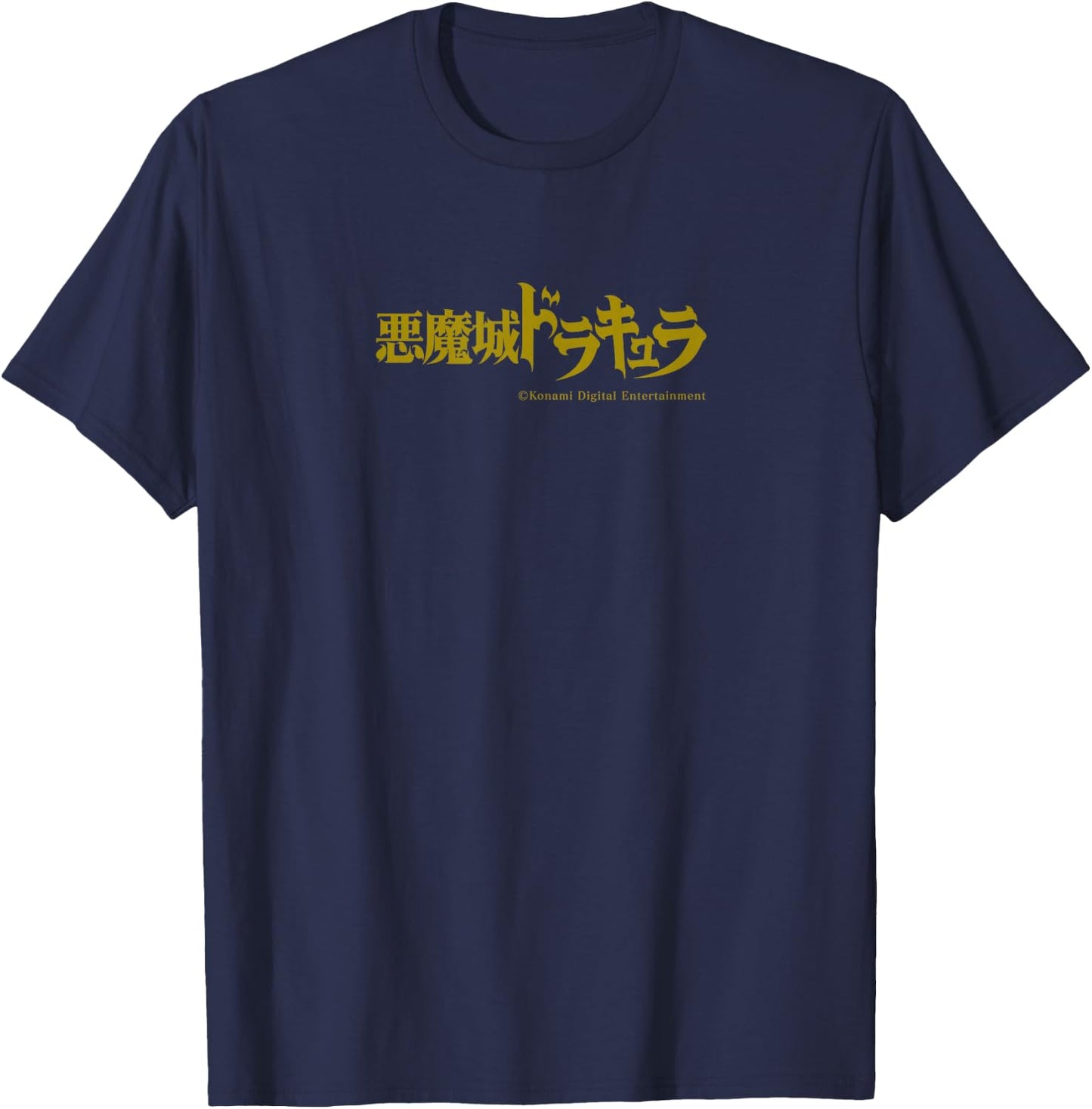 ”AKUMAJO DORAKYURA” Castlevania Japanese ver. T-Shirt - T-Shirt | Navy