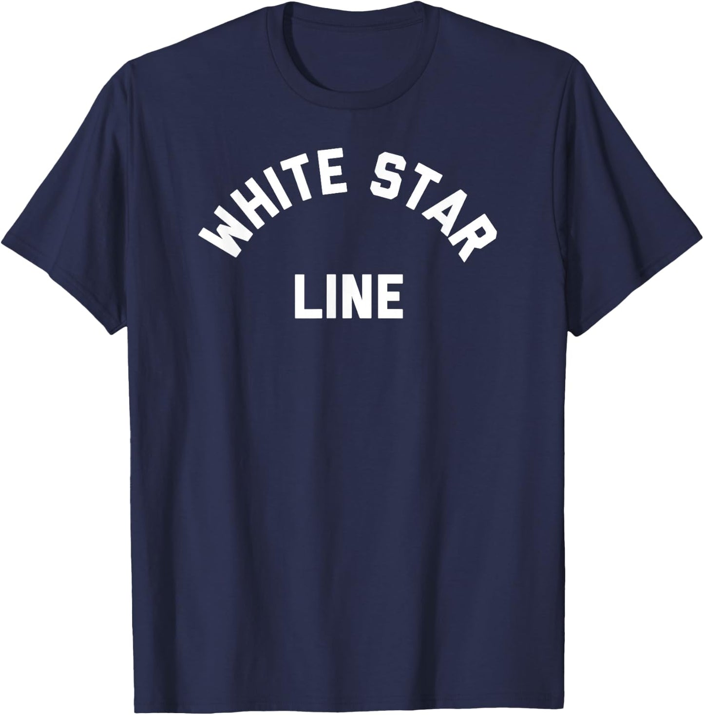 Vintage White Star Line T-Shirt - T-Shirt | Navy