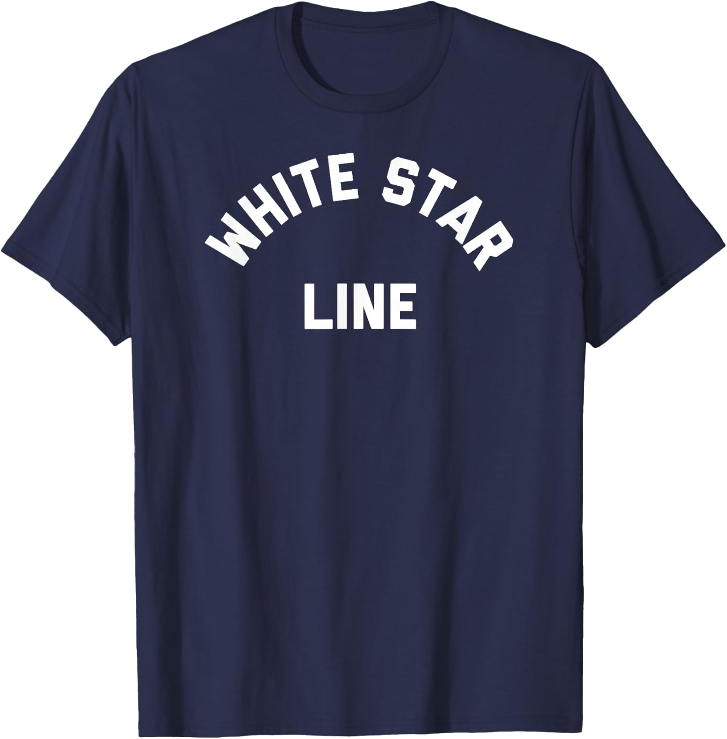 Vintage White Star Line T-Shirt - T-Shirt | Navy
