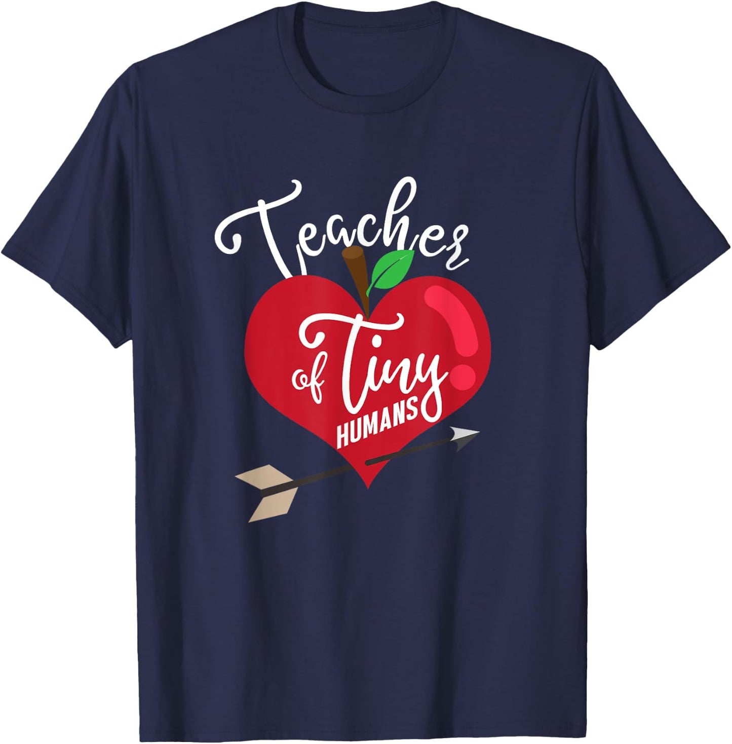 Little Human Teacher Preschool Teacher Teaching Gift T-Shirt - T-Shirt | Navy