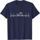 APE 50 with Italy Flag Heartbeat, black, s T-Shirt - T-Shirt | Navy