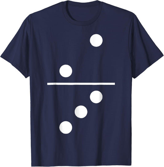 Funny Domino Stone 2 3 Group Costume Carnival Fancy Dress , black T-Shirt - T-Shirt | Navy
