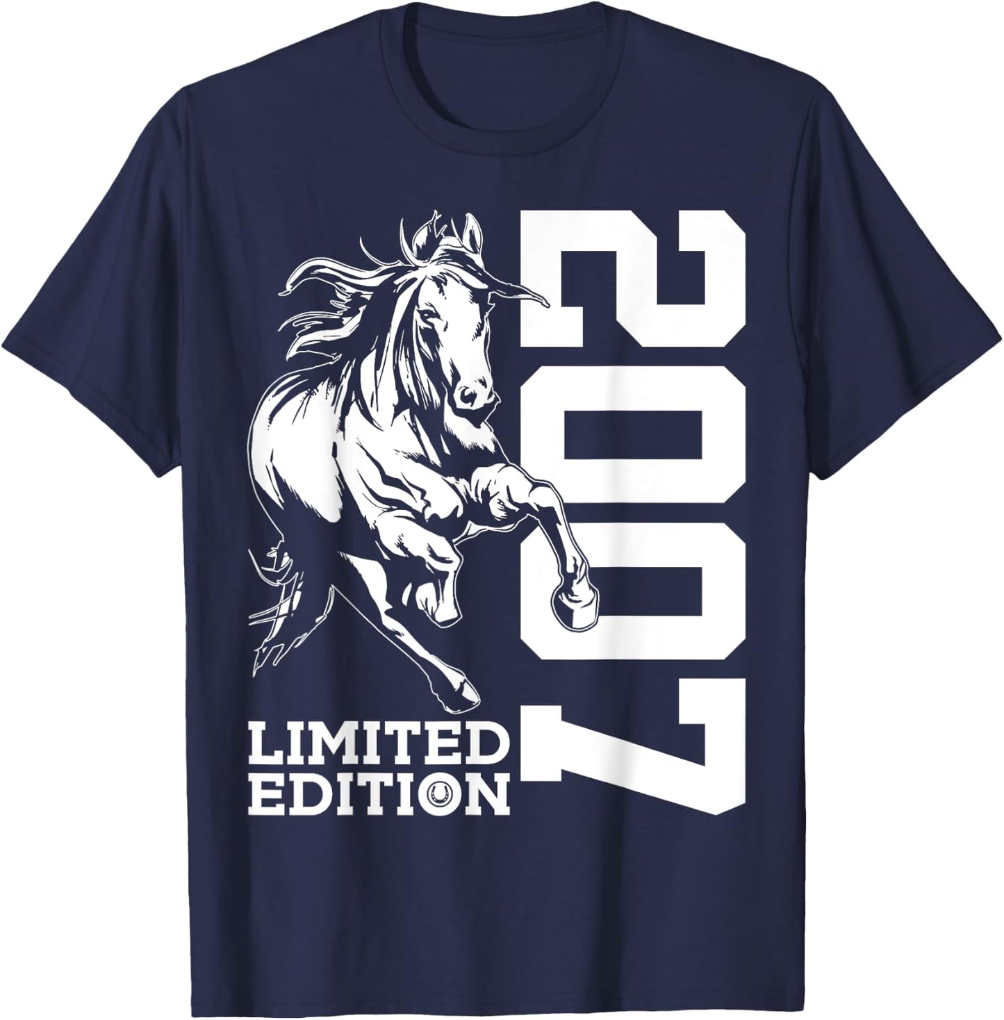 Riding 18th Birthday Horse Limited Edition 2007 Rider T-Shirt - T-Shirt | Navy
