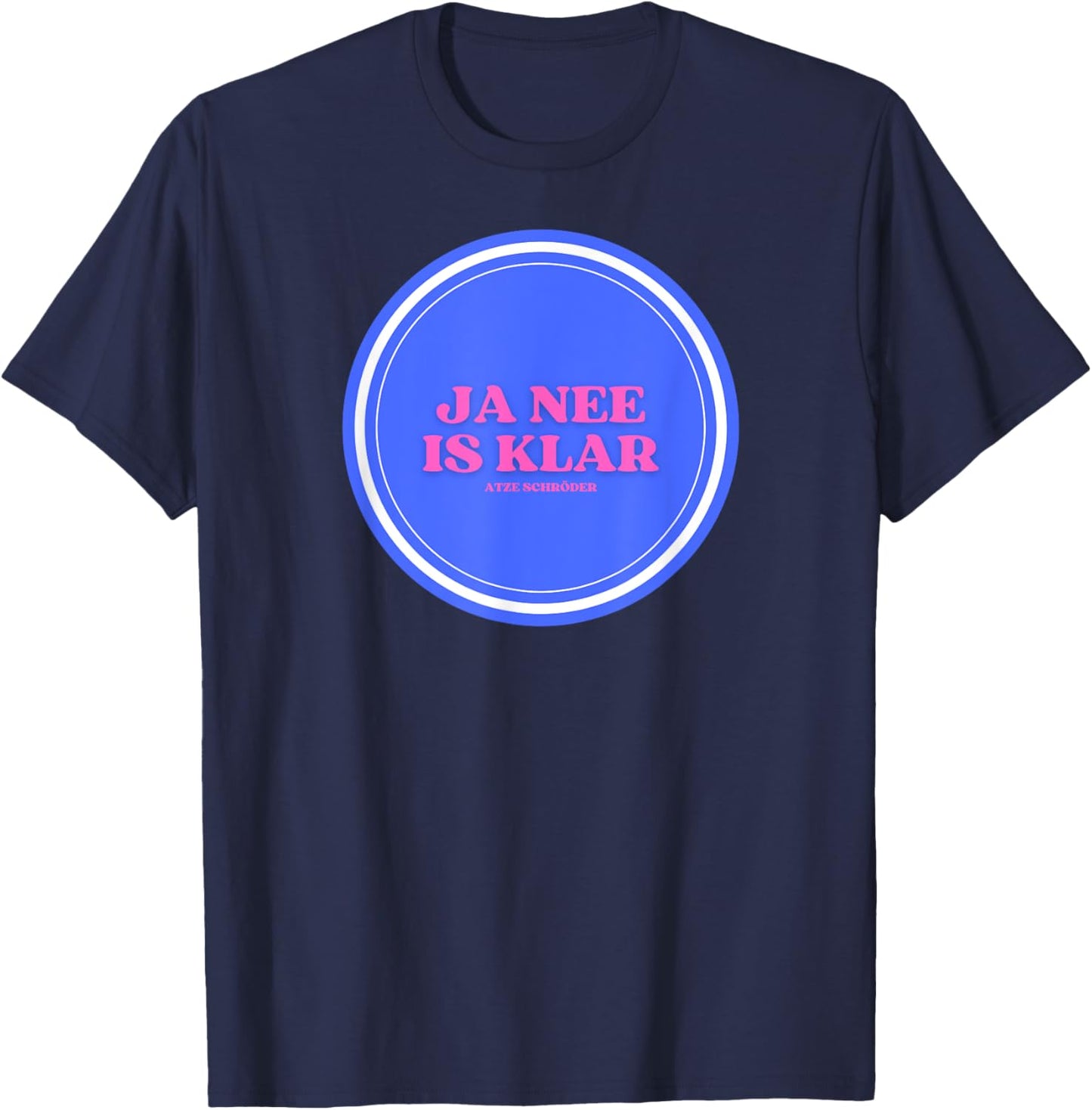 Ja nee is klar Logo , black T-Shirt - T-Shirt | Navy