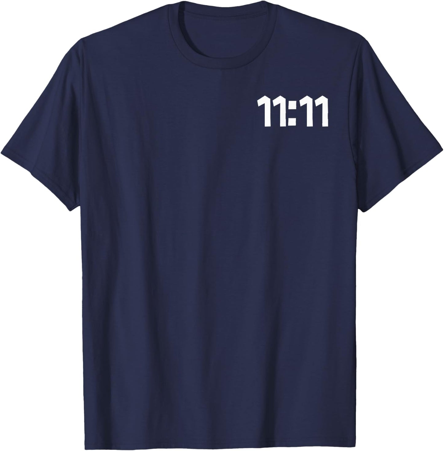 11:11 Make a Wish Spiritual Motivation Minimalist T-Shirt - T-Shirt | Navy