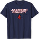 Jackson County High School Panthers Stacked T-Shirt - T-Shirt | Navy