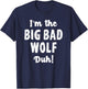 Big Bad Wolf Costume Shirt Halloween - Duh! Funny T-Shirt - T-Shirt | Navy
