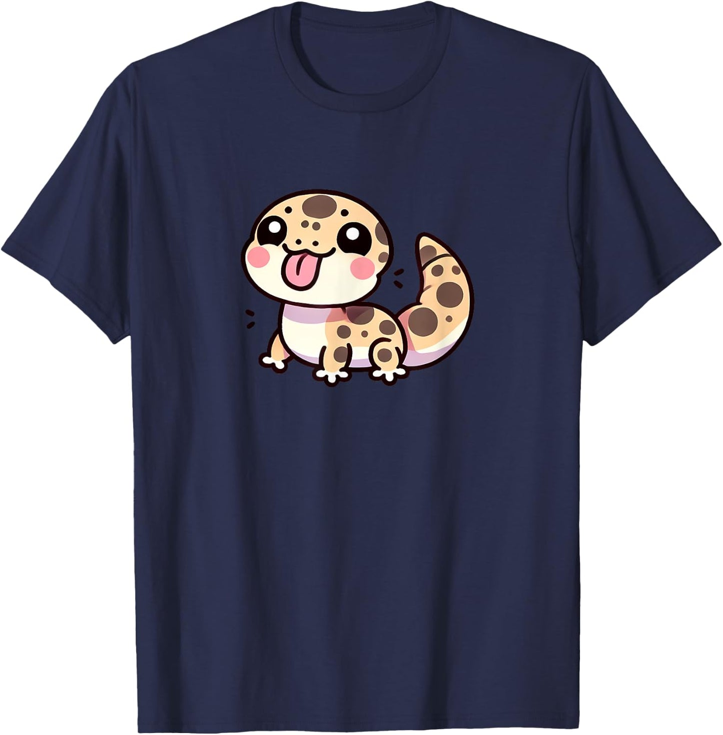 Kawaii Gekco Cute Animal Lover T-Shirt - T-Shirt | Navy
