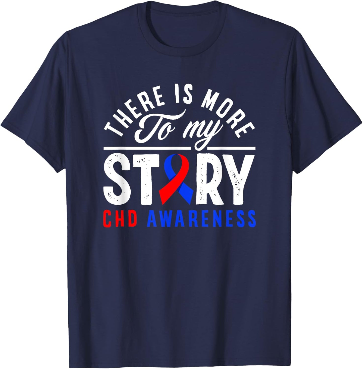 Il y a plus à mon histoire CHD Awareness T-Shirt - T-Shirt | Navy