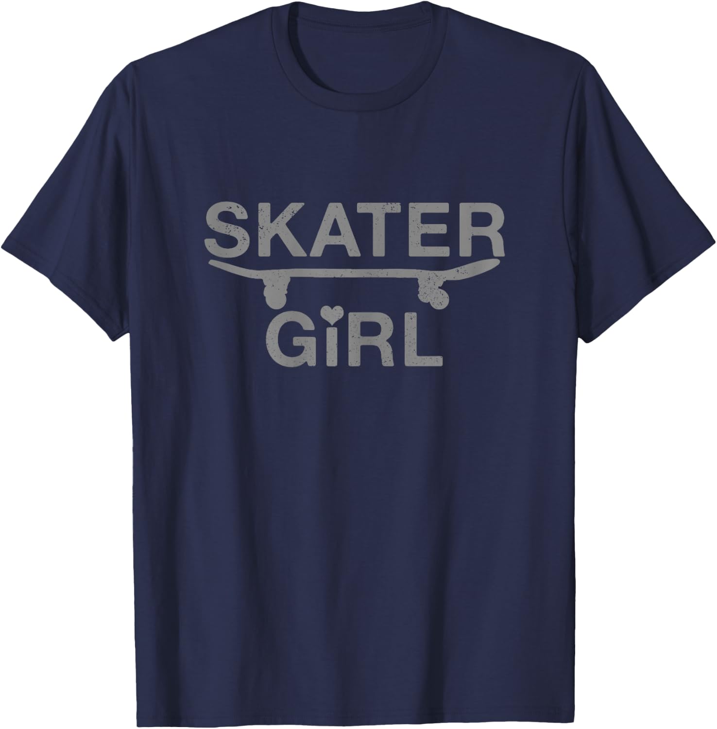 Skater Girl Skateboard Skating Funny Gift T-Shirt - T-Shirt | Navy